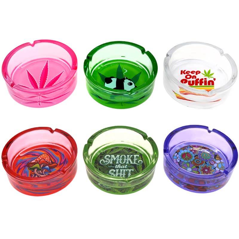 Fujima Leaf Glass Ashtray | 6.25 inch product image